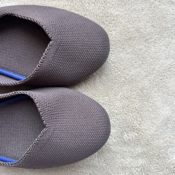 Rothy's The Flat Mink Brown Stretch Fabric Round Toe Ballet Flat Shoes Women 8.5 - Picture 7 of 16